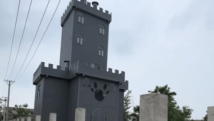 河南一村民房屋酷似灰太狼城堡走红，当地回应：房主看《喜羊羊与灰太狼》长大，从小就梦想住在这样的城堡里，亲自花二十余万元设计
