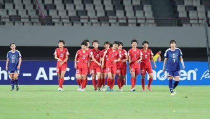 朝鲜队大胜日本队卫冕U17女足亚洲杯冠军