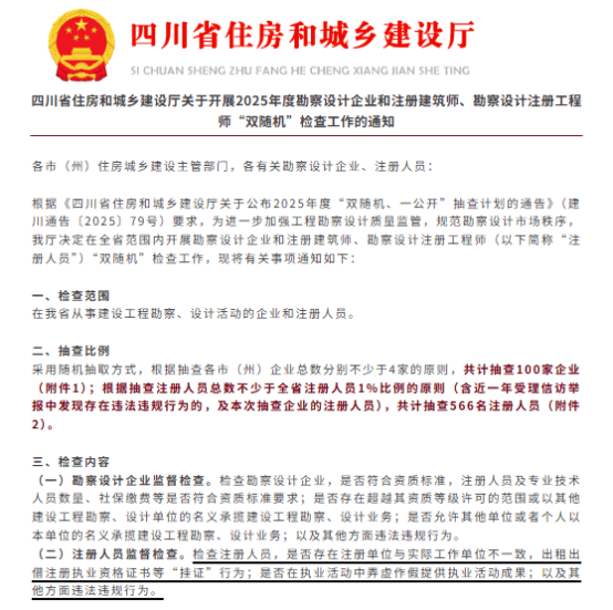 四川开展 “双随机” 检查，卓猎网助力建企发展