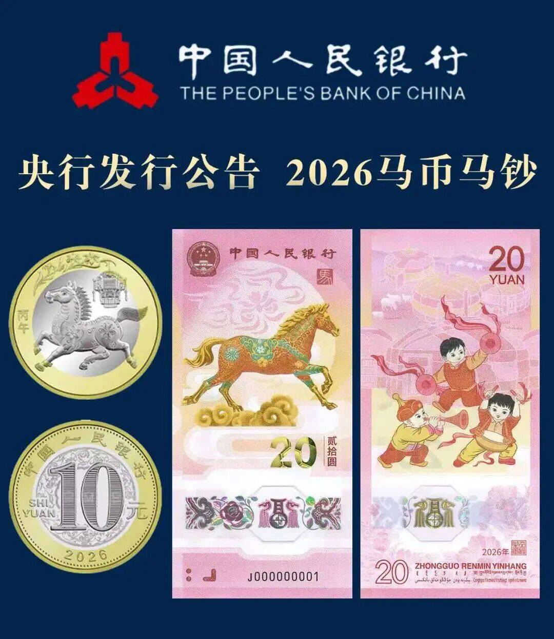 马年钞、币、邮，一套锁定！